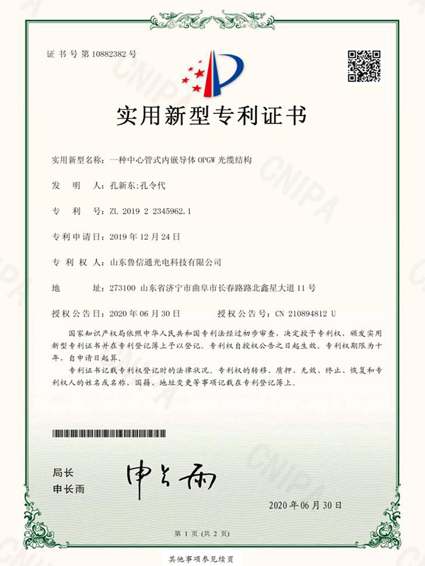 专利证书10