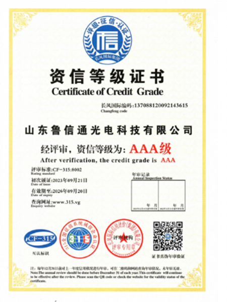 3A资信等级、重合同守信用证书